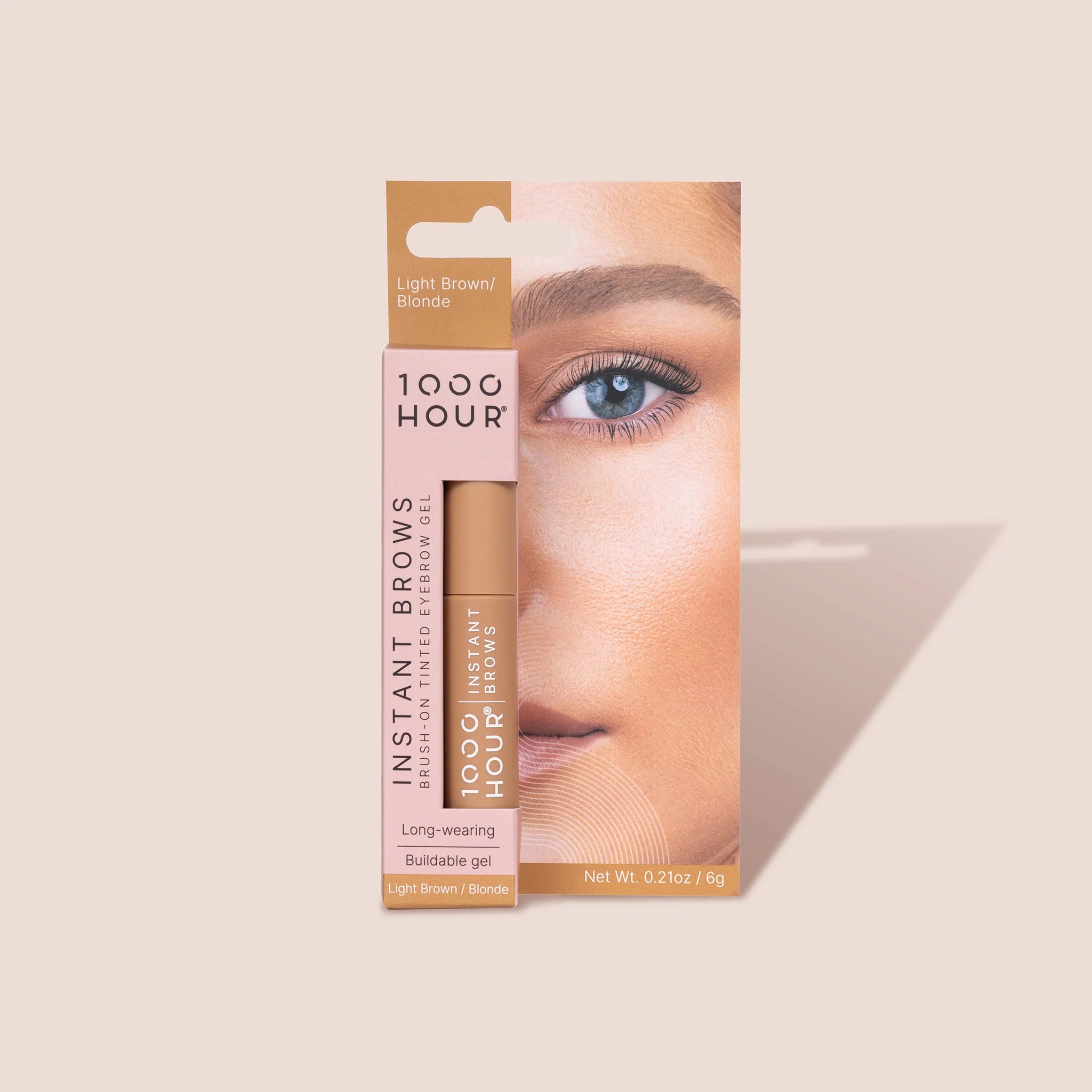 1000 hour Instant Brow Light Brown/Blonde Eyebrow Mascara 1000 hour Instant Brow Light Brown,Blonde Eyebrow Mascara,brows that frame the face,Brush-on tinted eyebrow mascara,Buildable colour,Enhance your beauty,Eyebrow Mascara,issues,Long-wearing,Natural-