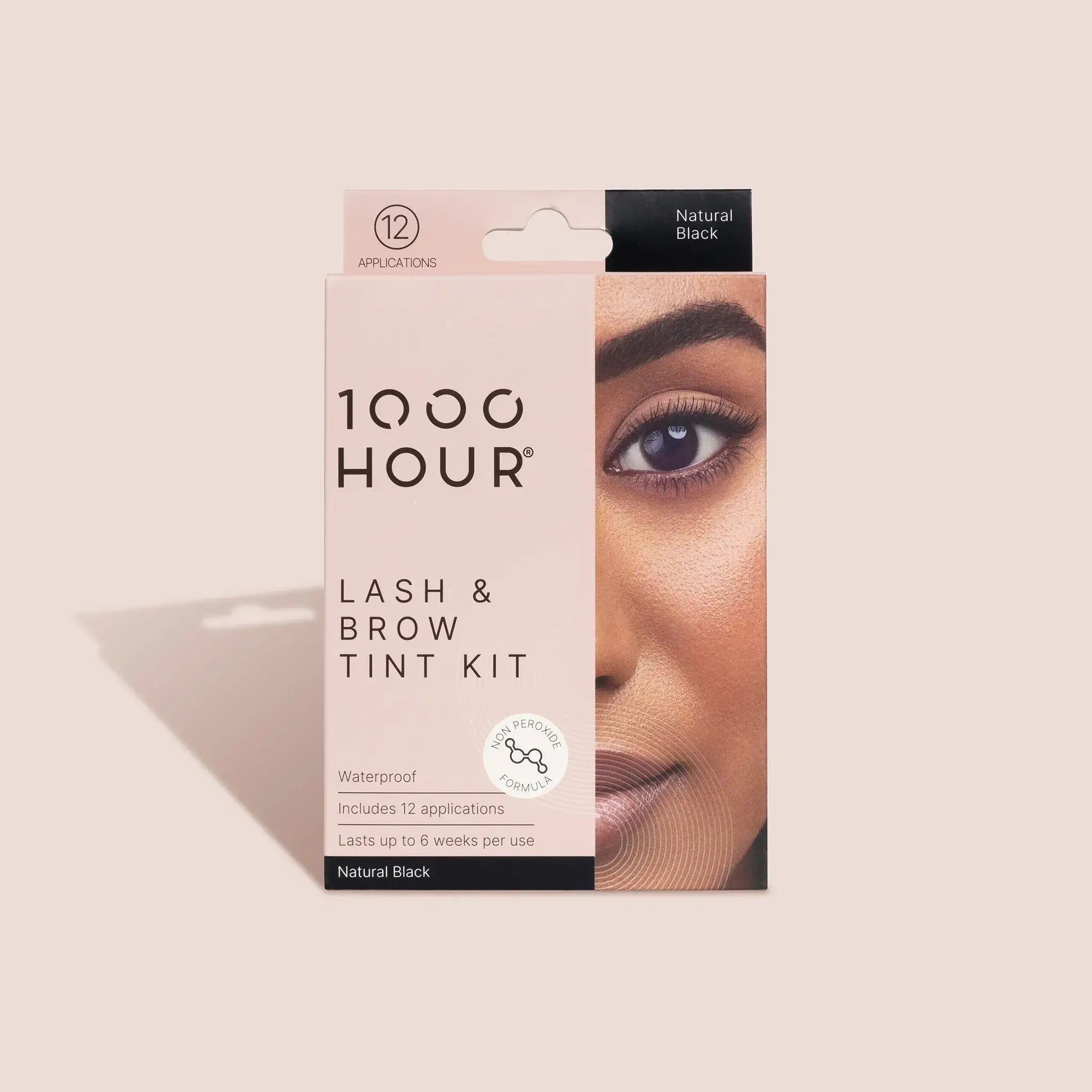 1000 Hour Plant Extract Lash & Brow Dye Kit - natural black 1000hour,brow,eye lash,eyebrow,eyelash,false lash,flash,flash eyelash serum,issues,lash,lashes