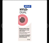 HYLO DUAL Eye Drops 0.05% Sodium Hyaluronate + 2% Ectoine 10ml