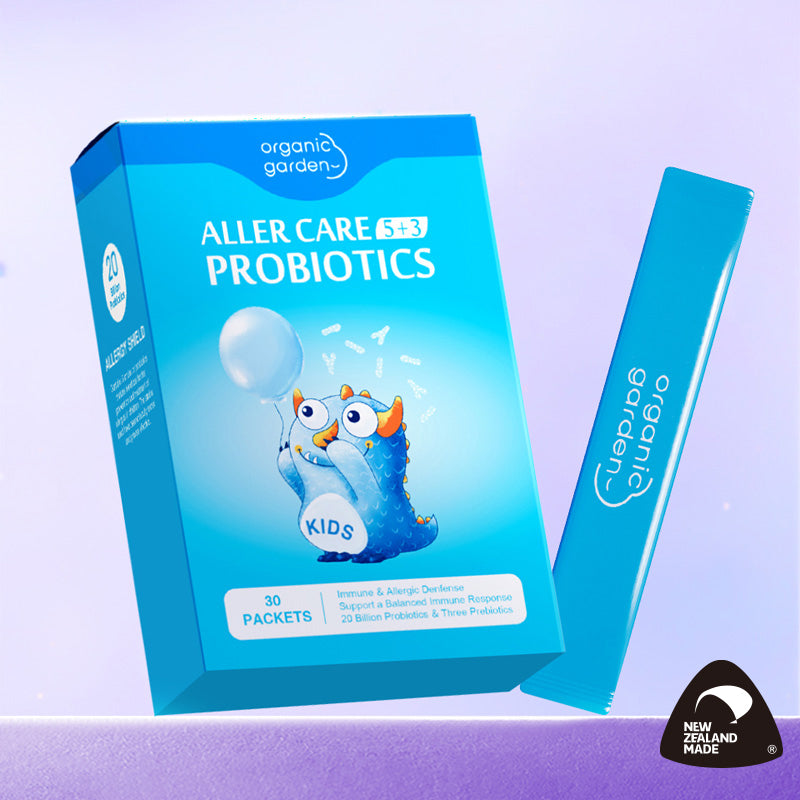 Organic Garden Aller Care Probiotics 30 Packets for Kids Allergy and Immune Support
