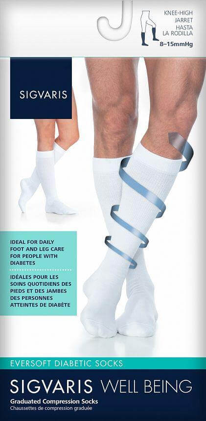 SIGVARIS Diabetic Sock Pair diabetic sock,issues,sock,travel sock