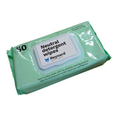 Neutral Detergent Wipes - 33CM X 20CM Pkt 50