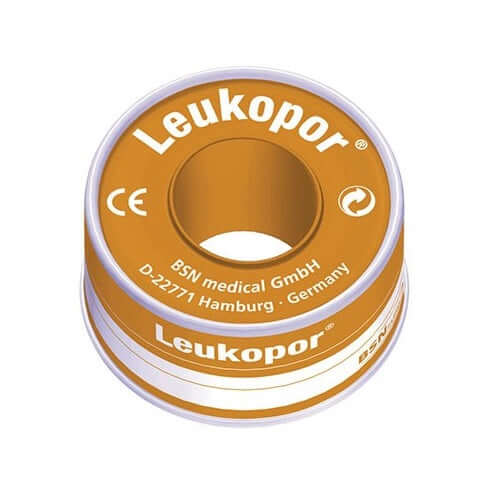 BSN Leukopor Tape 2.5cx9.2m adhesion Tape,Air and moisture permeable,Air permeable,easily torn,easily torn by hand,Good initial adhesion,Hypoallergenic,hypoallergenic tape,issues,Leukopor,Leukopor Paper Tape,Leukopor Tape,Medical bandage,Medical Tape,mois