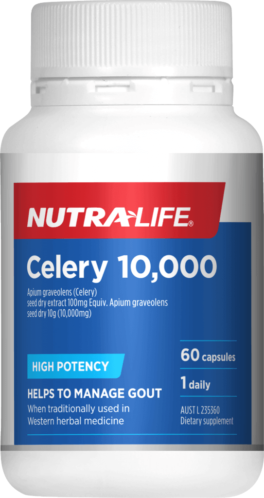 Nutralife Celery 10000 mg 60 Caps celery,celery capsules,Go Healthy Celery 16,Good Health Celery 12,gout,gout fighter,issues,nutralife celery