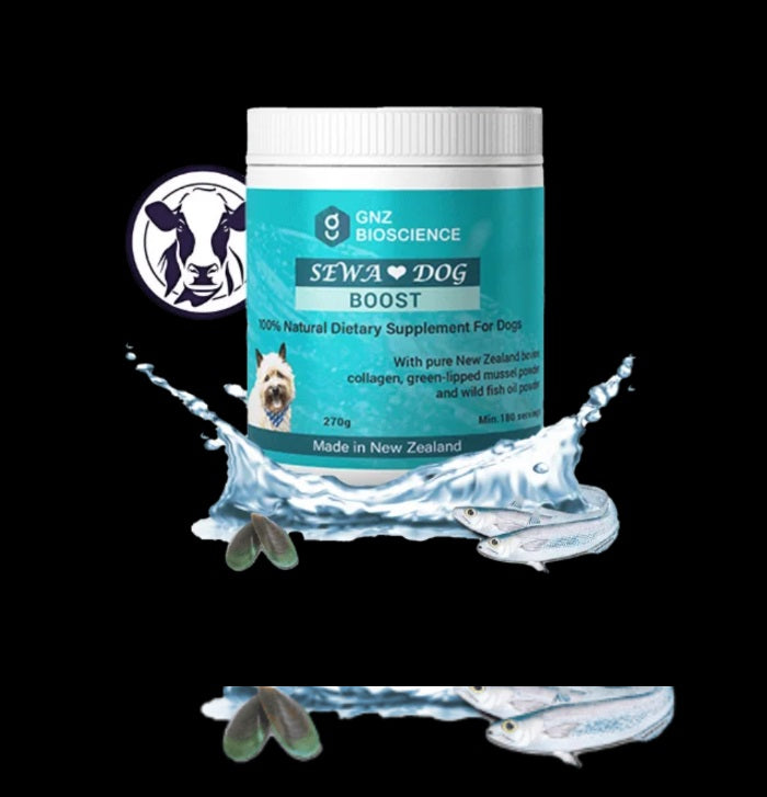 SEWA Dog Boost bovine collagen powder,Dog Boost,green lipped mussel powder,issues