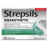Strepsils Anaesthetic Sore Throat Menthol 36 Lozenges