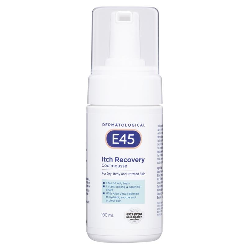 E45 Itch Recovery CoolMousse 100ml – Cooling Itch Relief Foam