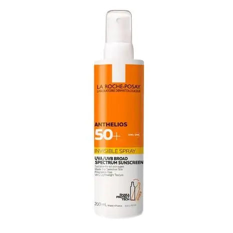 La Roche-Posay's Anthelios Invisible Spray Spf50+ 200ml Acne-Prone,all skin tones,Anthelios Ultra Cream Xl Spf 50+ 50ml,Anthelios Ultra-light Invisible Fluid Tinted Spf50+ 50ml,Anthelios Uv Clear Sunscreen Spf 50,Dry Touch Spf 50+,Dry Touch Tinted Spf 50+