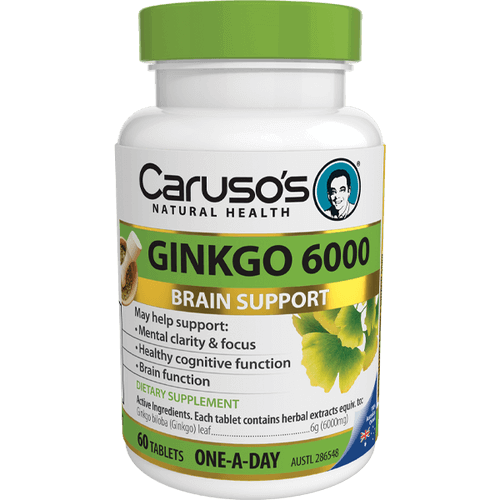 Caruso's Ginkgo 6000 60 Tablets - Herbal Therapeutics Caruso's Ginkgo 6000 60 Tablets - Herbal Therapeutics,issues