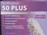 NuWoman 50 PLUS Wellbeing and Bone Support 30 capsules 50plus,calcium,energy support,issues,magnesium,menopause plus bone,NuWoman,nuwoman menopause,sleep,stress,vitaminD,vitaminK