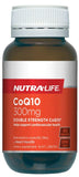 Nutralife CoQ10 heart health capsules in a bottle, 300mg, 60 capsules for cardiovascular health and energy support.