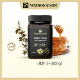 Watson & Son Manuka Honey UMF 5+ 500g / 1kg honey,issues,manuka honey,Manuka Honey 1kg,Manuka Honey UMF 5+ 500g,umf,UMF 5+ 500g,UMF5+1Kg,Watson & Son Manuka Honey