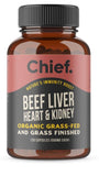 Chief Nutrition Beef Liver Heart & Kidney 120caps