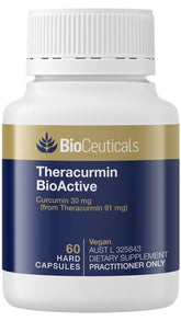 Bioceuticals Theracurmin BioActive Highly Bioavailable Curcumin 60 Capsules