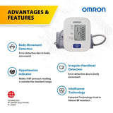 Omron HEM-7120 cuff on arm