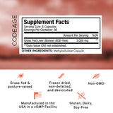 Codeage Grass Fed Beef Liver 180c
