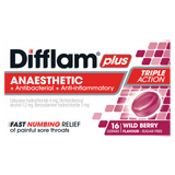 Difflam Plus Anaesthetic Wild Berry Lozenges