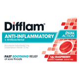 Difflam Raspberry Lozenges Sugar Free