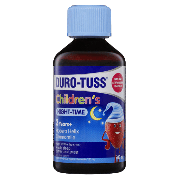 DURO-TUSS Children’s Cough Liquid Night-time 200ml durotuss,durotuss night time,issues