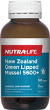 Nutralife New Zealand Green Lipped Mussel 5600+ 100 Caps