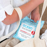Ocean Sickness Bags 3 Pack Compact,disposable,Easy to use,Glovebox Friendly,google,Hygienic,issues,Leak Proof,Non Spill,Twist and seal lock to contain contents and odour