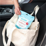 Ocean Sickness Bags 3 Pack Compact,disposable,Easy to use,Glovebox Friendly,google,Hygienic,issues,Leak Proof,Non Spill,Twist and seal lock to contain contents and odour
