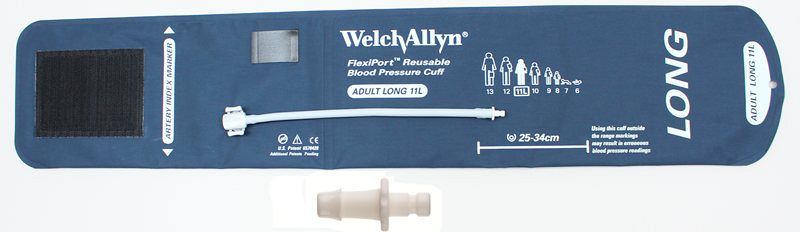 Welch Allyn Flexiport Cuff - Adult Long - 1HP detachment of tubing,Easy one-hand attachment,Flexiport Cuf,FlexiPort makes changing cuffs much faster and easier,issues,true cuff,Winter Great Loot Sale