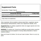 Swanson – Alpha-GPC 300mg 60VC Alpha GPC (alpha glyceryl phosphoryl choline),google,growth,healthy memory,homeostasis,issues,mental function,renewal,revitalization,Swanson Ultra Alpha GPC