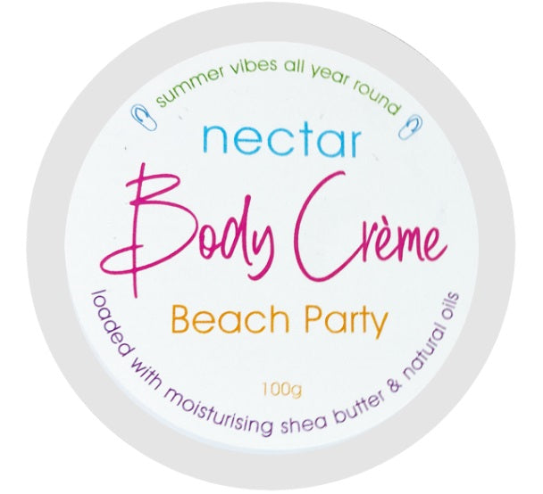 Nectar Body Creme – Beach Party 100g Baby skin care condition,Body Cremes Soap,Creamy,Hydrating,issues,Moisture,moisturisation soap,Natural skin care,skin care,without a greasy