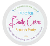 Nectar Body Creme – Beach Party 100g Baby skin care condition,Body Cremes Soap,Creamy,Hydrating,issues,Moisture,moisturisation soap,Natural skin care,skin care,without a greasy