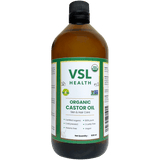 VSL- Castor Oil 220ml & 520ml 100% pure,Castor Oil,Certified organic,Cold pressed,Cruelty free,Glass bottle,Hexane free,issues,Non- GMO