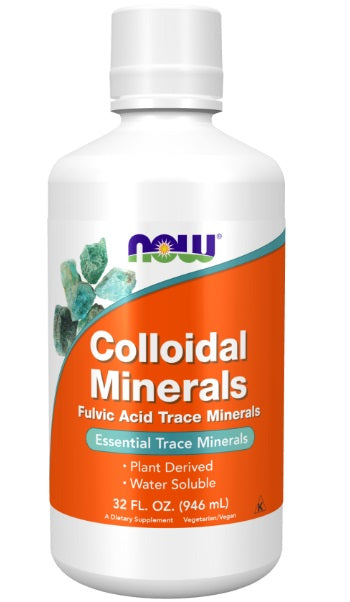 Now Colloidal Minerals Liquid - Fulvic Trace Minerals 946ml Colloidal Minerals Liquid,Fulvic Acid Trace Minerals,Fulvic Trace Minerals,issues,Plant Derived,Water Soluble