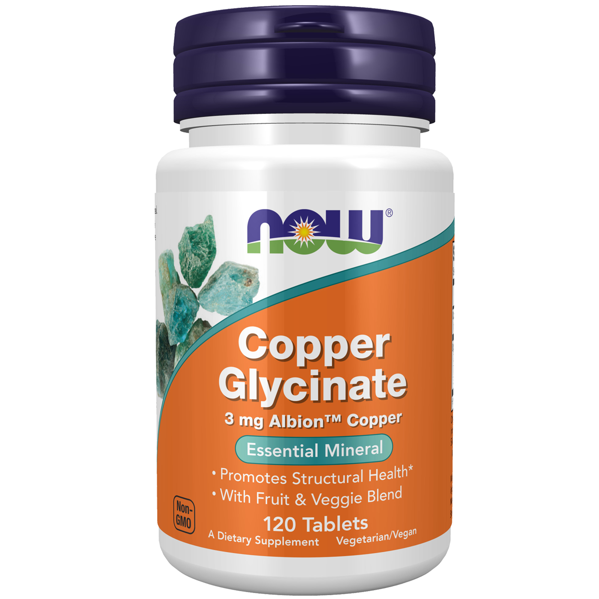 Now Copper Glycinate 3mg (Albion™) 120T cardiovascular,energy,free radicals,google,issues,lipid,nervous system,skin,Support cardiovascular health,Support free radical protection,Support iron metabolism,Support lipid metabolism,Support neurotransmitter pro