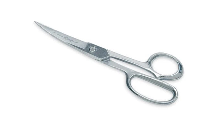 Curved Scissors CURVED SCISSORS,cutting warm thermoplastics.,issues