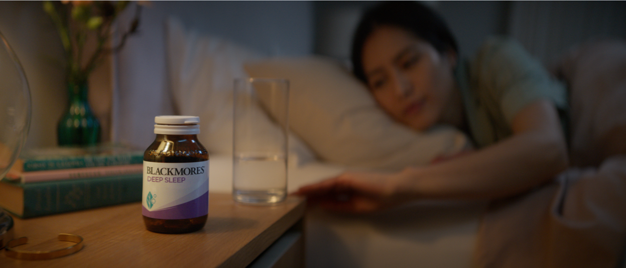 Blackmores deep sleep Blackmores Deep Sleep is specially formulated with valerian,hops and magnesium to support deep and restful sleep.,issues,ziziphus