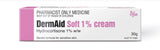 Ego DermAid Soft 1% Cream 30 gm (Pharmacist Only Medicine) allergies to cosmetics,corticosteroid,corticosteroid responsive skin,derm,dermassist,dermatitis,dry skin,dry skin cream,dry skin gel,dry skineczema,eczema,Health Care,hydrocortisone,insect bites,i