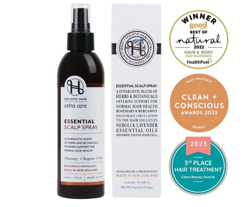 Holistic Essential Scalp Spray 200ml Aids Styling,benefits of hair,Chemically treated hair,Colour Protect Shampoo,colour retention,Coloured hair,Conditions and Combats frizz,Curly hair,Damaged hair,dehydrated hair,Directions for U,dry hair,dry itchy scalp