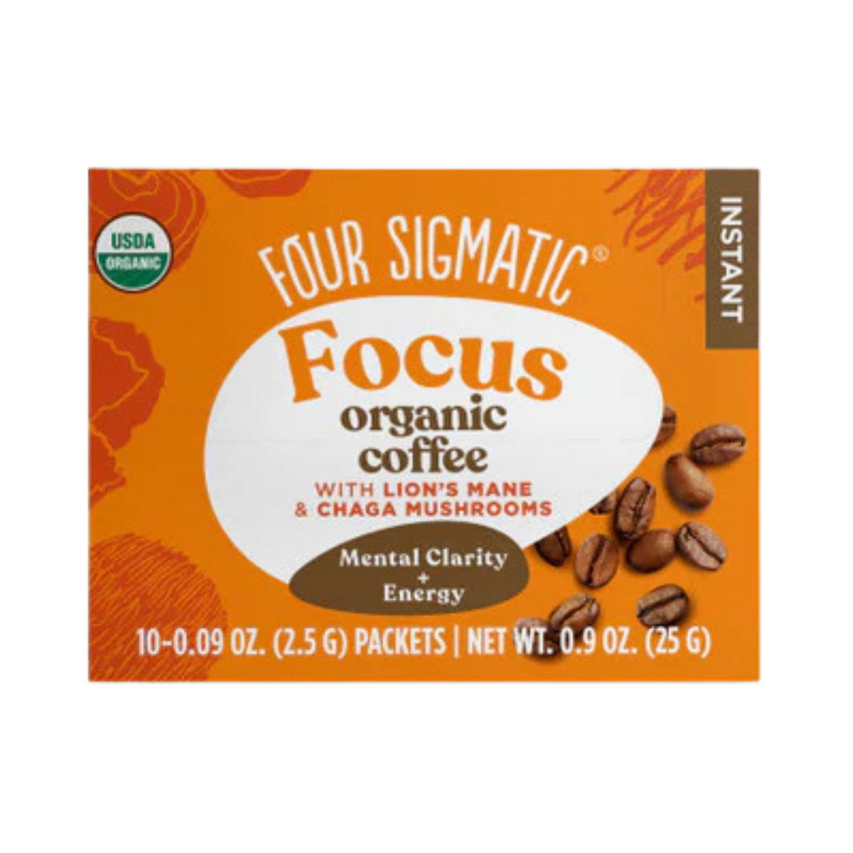 Four Sigmatic Focus Organic Instant Coffee with Lion's Mane 10 sachets
