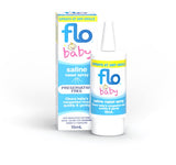 FLO Baby Saline Nasal Spray 15ml allergies,Baby blocked nose,Baby Nasal Congestion,Baby Nasal Saline Drops,baby‘s runny nose,blocked nose,Blocked Nose for Kids,colds,difficulty feeding and sleeping,Easy breathe,FLO Baby Saline Drops,FLO Baby Saline Drops