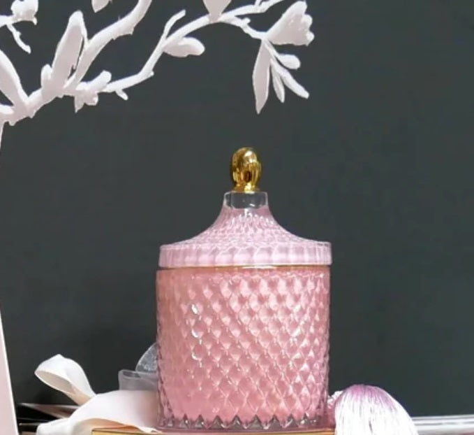 Cote Noire Grand White Art Deco Candle Côte Noire gift box,Deco Candle,decorative glass,issues