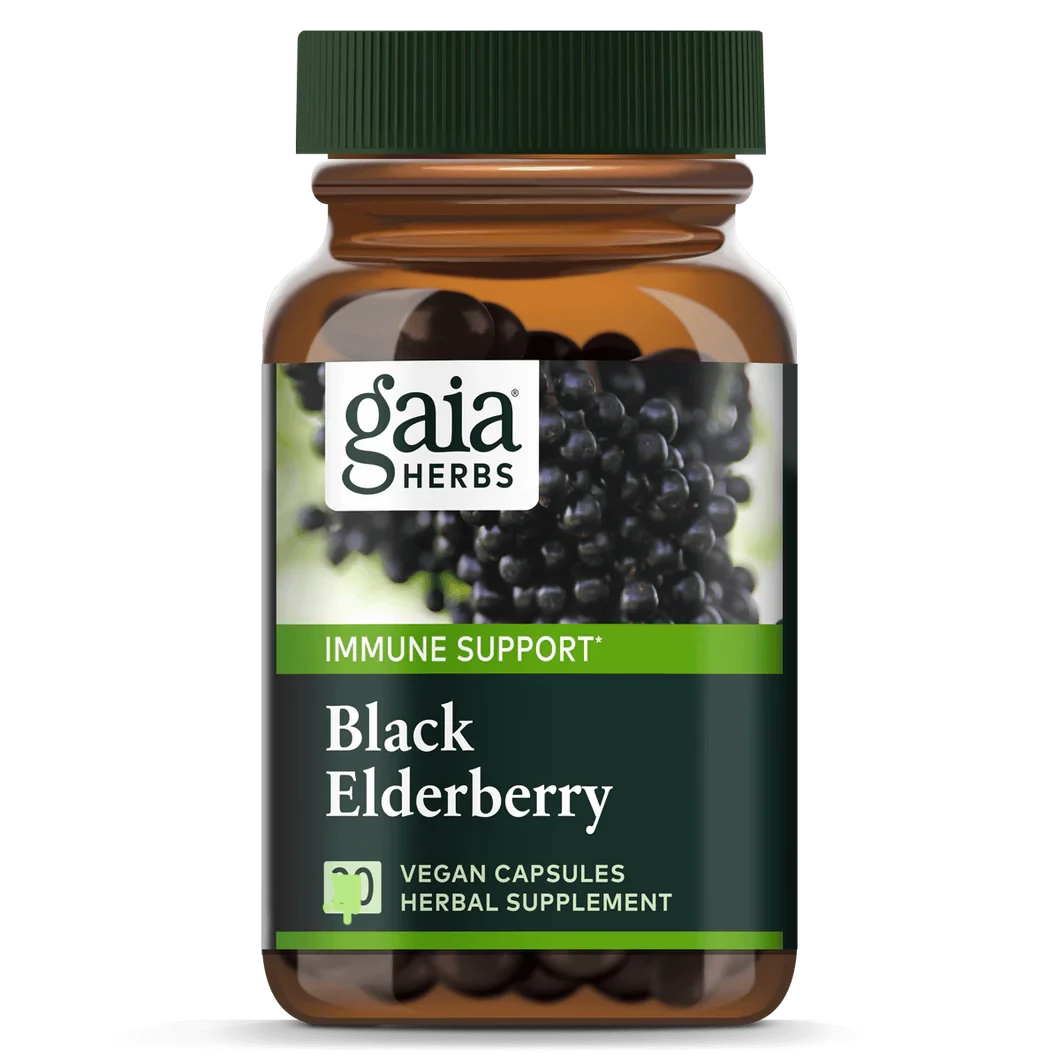 Gaia Herbs Black Elderberry 60 capsules black elderberry,gaia herbs,issues