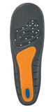 Scholl Gel Activ Work Insoles Men 12 hours shock absorption,alleviate pressure,Freshfeet Top Cloth,issues,Keeps feet feeling cool and dry,Legs and feet feel less tired,odour resistant technology