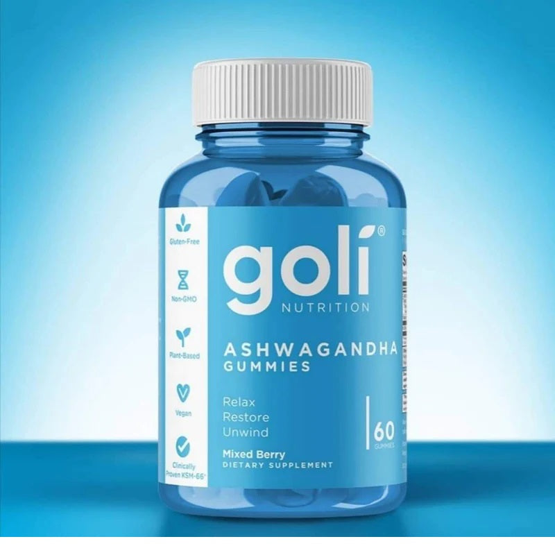 GOLI GUMMY - Ashwaghanda Ashwaghanda,cognitive function,Goli Ashwaghanda,healthy heart function,healthy weight management,Improve sleep quality,issues,muscle size,promote memory,reduce stress and tension,strength,stress and tension,Support endurance,Suppo