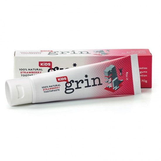 Grin 100% natural organic children's toothpaste strawberry flavor 70g Grin Toothpaste,issues,organic children's toothpaste,strawberry flavor toothpaste