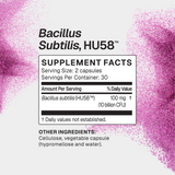 Microbiome Labs HU58 60 Capsules supplement facts
