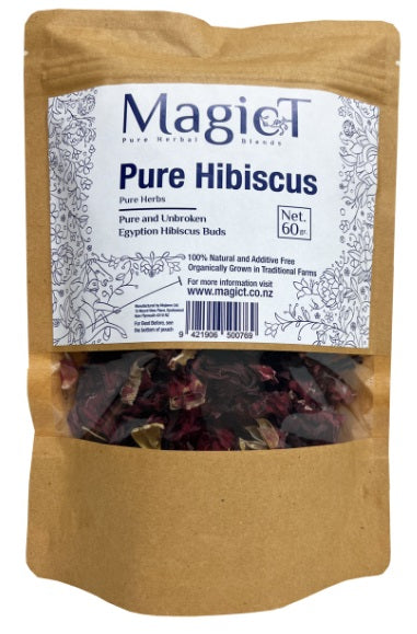 MagicT Pure Herbs – Pure Hibiscus 60g anti-stress herbal tea,antioxidant,antioxidant blend,Ayurda herbal tea,Cardamom,Chamomile,Cinnamon,Daily Energizer,Daily Energizer Tea,dried ginger root,Energizer Tea,Ginger,Ginger and Cinnamon,google,gorgeous purple