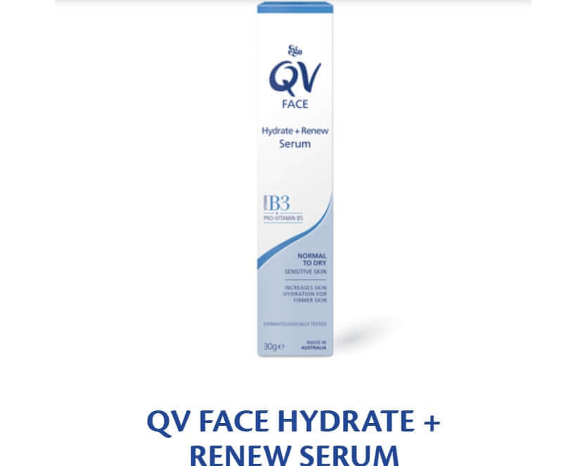 Qv Face Hydrate & Renew Serum 30g alya skin mask,Baby skin care condition,Combination Skin,cracked skin,CREAM CLEANSER,daily facial cleanser,dry skin,dry skin body wash,dry skin cream,dry skin gel,dry skin wash,dry skineczema,Effectively removes makeup,Fa