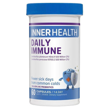 Inner Health Daily Immune 60 Capsules Categories: Inner Health,issues,Supplements NZ