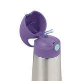 B.BOX Insulated Drink Bottle 350 Lilac Pop Drink Bottle,Insulated Drink Bottle,Insulating double wall stainless stee,Silicone straw top bottle,water bottle