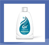 QV intensive moisturising cleanser for dry skin in a 250g bottle with a gentle, soap-free formula.